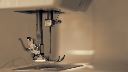 The working part of the sewing machine