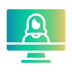 woman Gradient icon