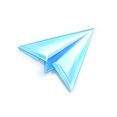 paper plane isolated on white