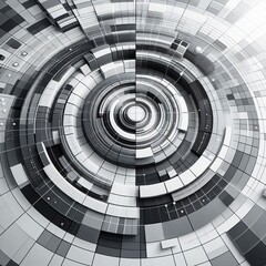 Naklejka premium Grey and white square pattern abstract corporate design