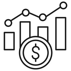 Stock Market Outline Icon