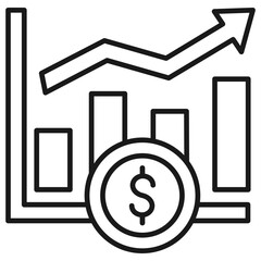 Stock Market Outline Icon