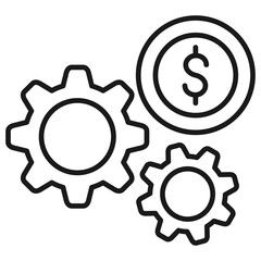 Money Process Outline Icon
