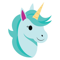 cute unicorn cartoon vector
