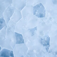 Frosted ice abstract desk with cracks.