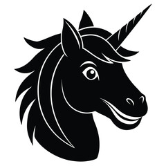 adorable unicorn vector icon