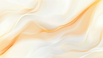 Fototapeta premium Soft waves of cream and orange flow gracefully in an abstract pattern, creating a serene and warm visual experience suitable for various designs
