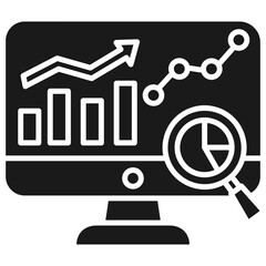 Data Analysis Glyph Icon