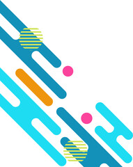 Colorful Geometric Rounded Corner