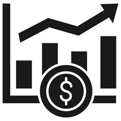Stock Market Glyph Icon