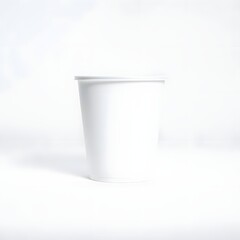 Minimalist Paper Cup: A sleek, simple paper cup stands alone, exuding an air of understated elegance and practicality.