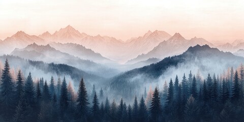 Obraz premium Alps landscape banner