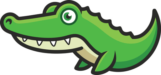 Obraz premium Crocodile Cartoon mascot logo