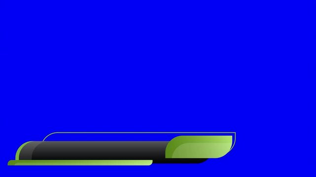 Lower third banner animation. Lower third bar template for breaking news, television, video and media channels. Interface template. 4K animation