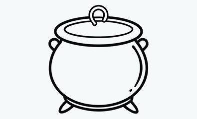 witch cauldron silhouette, Witch cauldron poison brew silhouette vector, Cauldron silhouette
