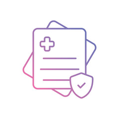 Customized Prescription Icon vector stock illustration