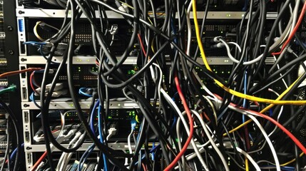 Tangled Telecommunications: A Dense Network of Wires and Connections