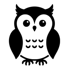 Cute owl silhouette