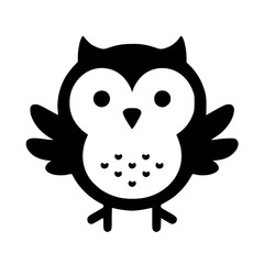 Cute owl silhouette