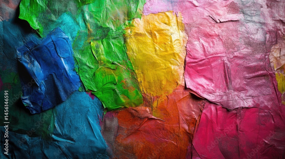 Poster Colorful textured background with noisy gradient blending in a smooth abstract flow