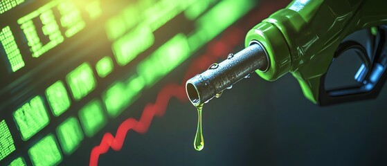 Fuel pump with digital data reflection.