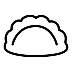 Gyoza icon. Vector line icon