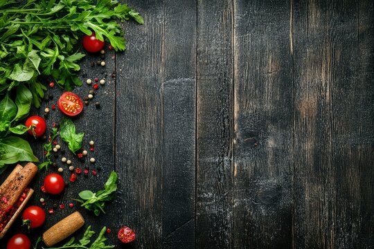 stylish background made of trendy wood species with natural structures superfood