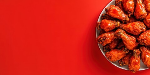 Buffalo wings food banner