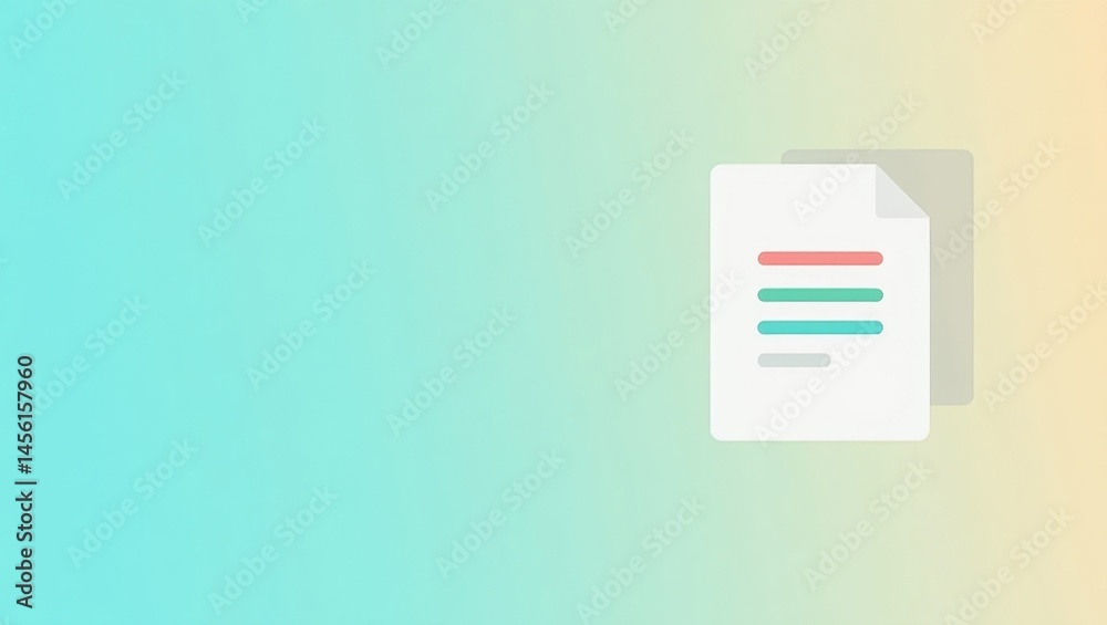 Poster summarizing tool. document summary icon. isolated background, copyspace.. simple flat icon of docume