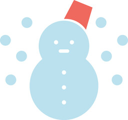 雪だるまのアイコンイラスト