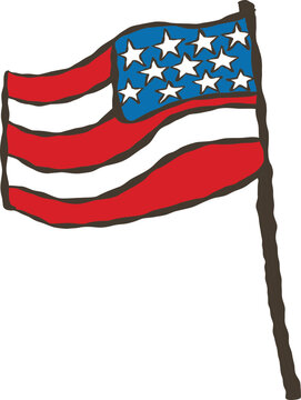 America Flag for Cerebration in 4th of July 
