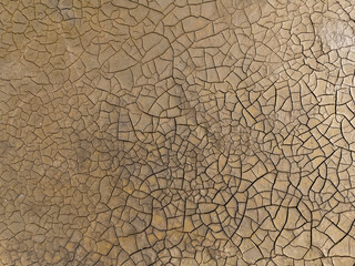 Cracked Clay in the Wadden Sea – Aerial View Symbolizing Climate Change