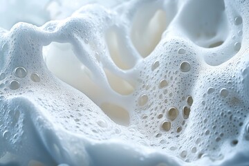 Naklejka premium Abstract close-up of foamy texture