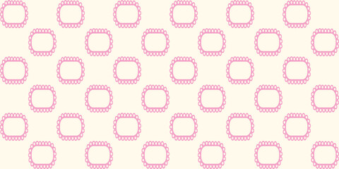 Geometric seamless pattern of abstract frames. Vector illustration.