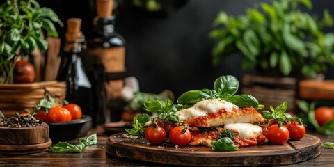 Chicken parm food banner