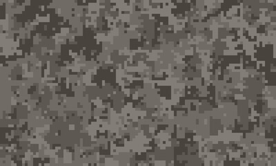 Abstract grayscale digital camouflage pattern.  Perfect for backgrounds, textures, or design elements needing a modern, tactical, or urban feel.