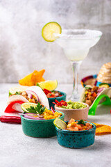 Cinco de Mayo concept with traditional Mexican food