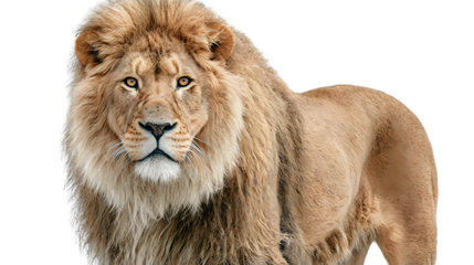 Majestic Male Lion Portrait Wild Cat Photography African Animal Image