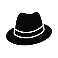 hat item stencil icon silhouette vector illustration