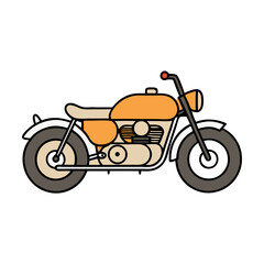 Fototapeta premium retro scooter vector