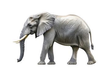 Obraz premium Elephant Walks with Majestic Presence. Illustrative Animal art.