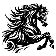 Majestic Stallion in Motion