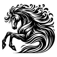 Majestic Stallion in Motion