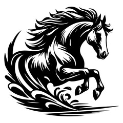 Majestic Stallion in Motion