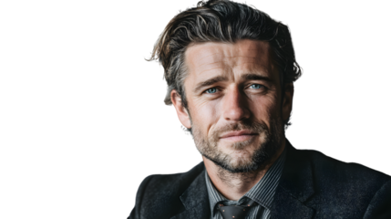 Professional Man in Formal Attire with Confident Expression Ideal for Business and Corporate T