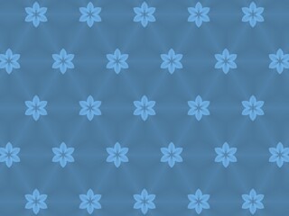 A repeating pattern background.  Stylized light blue flowers are arranged in a grid on a slightly darker blue background.