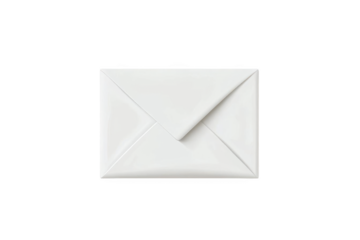 A Closed White Envelope Symbolizes Communication and Connection