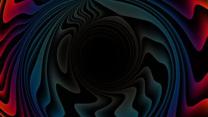 Abstract Swirling Vortex of Color and Light