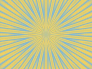 An abstract background with a sunburst pattern.  Alternating light blue and yellow rays emanate from a central point, creating a radiant effect.
