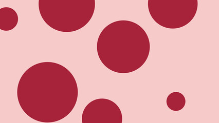 Abstract Pink and Maroon Circle Scatter Pattern